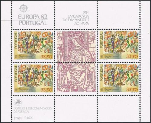 Poštové známky Portugalsko 1982 Európa CEPT Mi# Block 35 Kat 9€