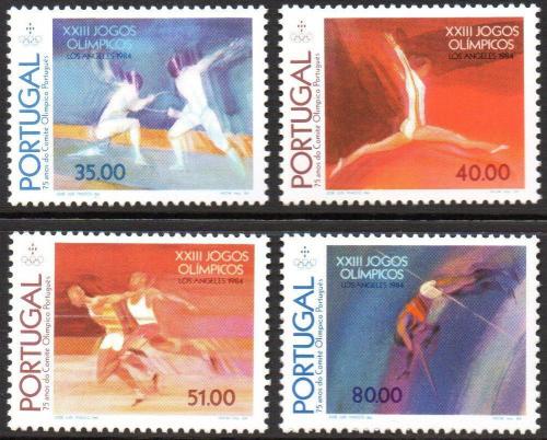 Poštové známky Portugalsko 1984 LOH Los Angeles Mi# 1635-38 Kat 11€