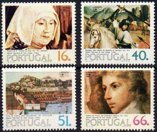 Poštové známky Portugalsko 1984 Umenie Mi# 1631-34 Kat 11€