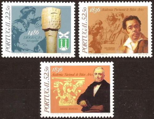 Poštové známky Portugalsko 1986 Výroèí Mi# 1696-98 Kat 5€