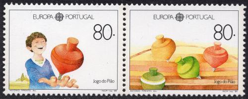 Poštové známky Portugalsko 1989 Európa CEPT, dìtské hry Mi# 1785-86 Kat 9€