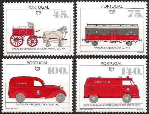 Poštové známky Portugalsko 1994 História pošty Mi# 2041-44 Kat 5.50€