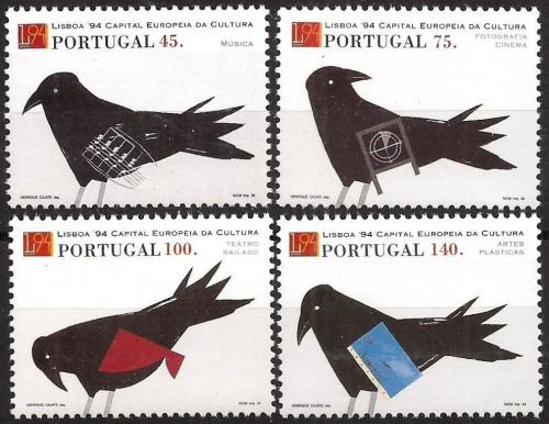 Poštové známky Portugalsko 1994 Vtáci Mi# 2017-20 Kat 6€
