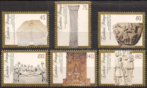 Poštové známky Portugalsko 1994 Skulptury Mi# 2021-26 Kat 8€