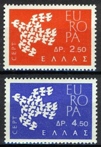 Poštové známky Grécko 1961 Európa CEPT Mi# 775-76