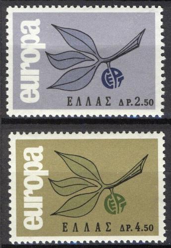 Poštové známky Grécko 1965 Európa CEPT Mi# 890-91 Kat 4€