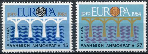 Poštové známky Grécko 1984 Európa CEPT Mi# 1555-56