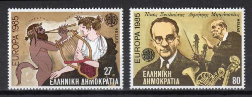 Poštové známky Grécko 1985 Európa CEPT Mi# 1580-81