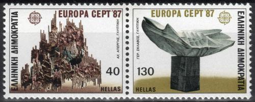 Poštové známky Grécko 1987 Európa CEPT, moderní architektura Mi# 1651-52 A Kat 7€