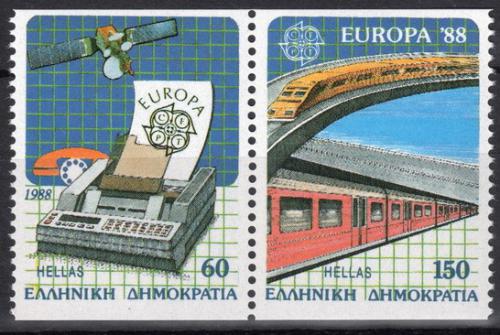 Poštové známky Grécko 1988 Európa CEPT Mi# 1685-86 C Kat 17€