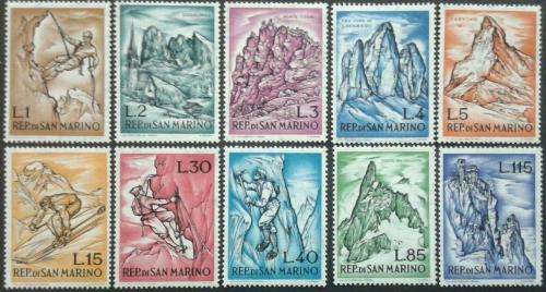 Poštové známky San Marino 1962 Alpinismus Mi# 729-38