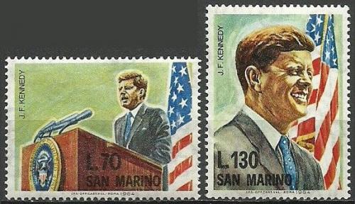 Poštové známky San Marino 1964  Prezident John F. Kennedy Mi# 827-28
