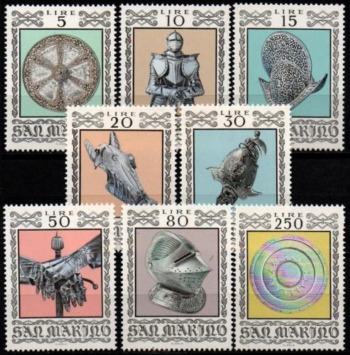 Poštové známky San Marino 1974 Staré zbranì Mi# 1059-66