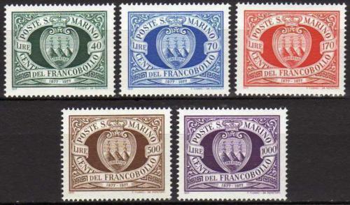 Poštové známky San Marino 1977 Štátny znak Mi# 1139-43