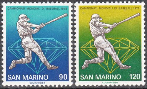 Poštové známky San Marino 1978 MS v baseballu Mi# 1154-55