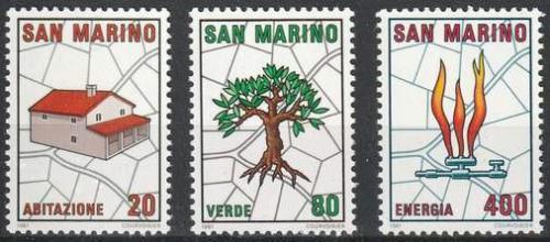 Potov znmky San Marino 1981 Plnovn mst Mi# 1237-39