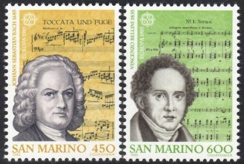 Poštové známky San Marino 1985 Európa CEPT, rok hudby Mi# 1313-14 Kat 6€