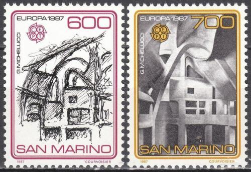 Poštovní známky San Marino 1987 Evropa CEPT, moderní architektura Mi# 1354-55 Kat 22€