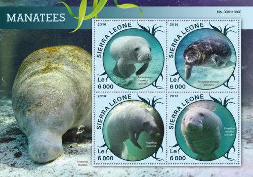 Poštové známky Sierra Leone 2016 Kapustòáci Mi# 6858-61 Kat 11€