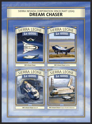 Potov znmky Sierra Leone 2016 Raketopln Dream Chaser Mi# 7773-76 Kat 11