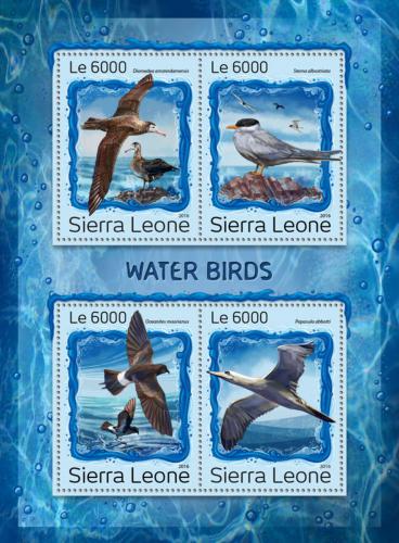 Potov znmky Sierra Leone 2016 Vodn ptci Mi# 7968-71 Kat 11