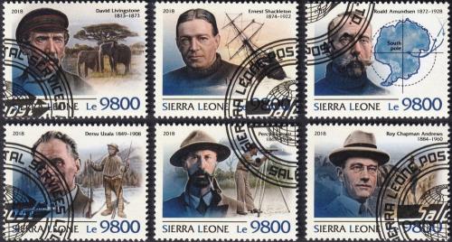 Potov znmky Sierra Leone 2018 Slavn objevitel 2B Mi# 10220-25 Kat 16