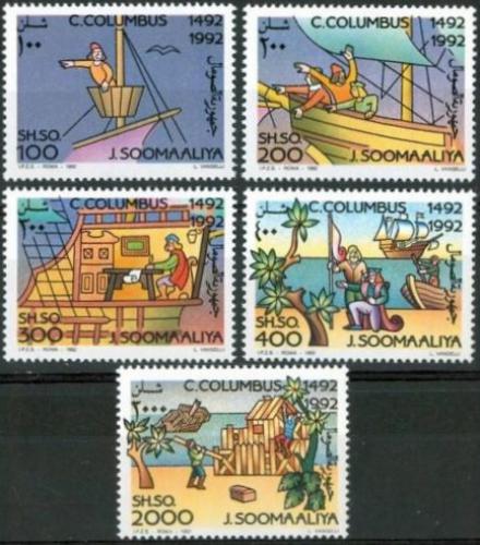 Potov znmky Somlsko 1992 Objeven Ameriky, 500. vroie Mi# 448-52 Kat 12