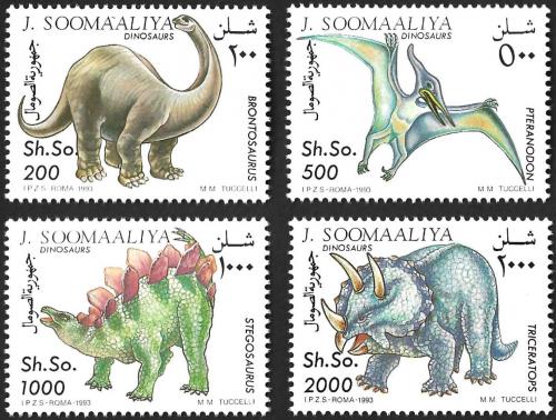Potov znmky Somlsko 1993 Dinosaury Mi# 480-83 Kat 13  - zvi obrzok