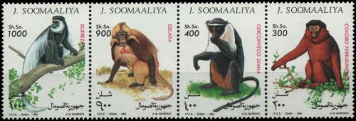 Potov znmky Somlsko 1994 Opice Mi# 520-23