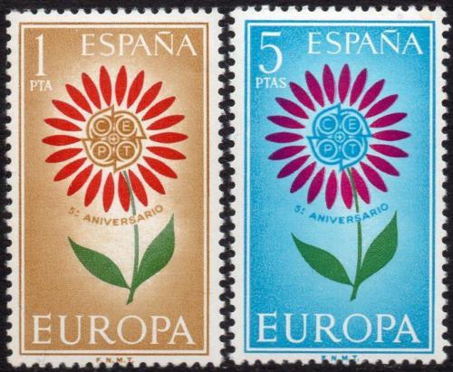 Poštové známky Španielsko 1964 Európa CEPT Mi# 1501-02