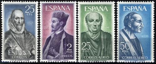 Poštové známky Španielsko 1966 Osobnosti Mi# 1593-96