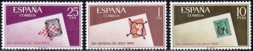Poštové známky Španielsko 1966 Svìtový den známek Mi# 1613-15