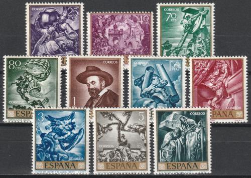 Poštové známky Španielsko 1966 Umenie, José María Sert Mi# 1599-1608