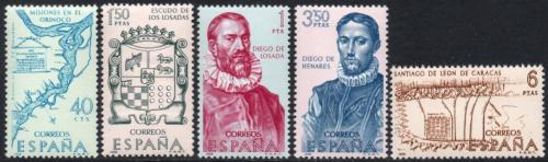 Poštové známky Španielsko 1968 Americká historie Mi# 1782-86