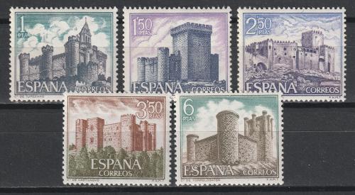 Poštové známky Španielsko 1969 Hrady Mi# 1816-20