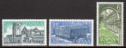 Poštové známky Španielsko 1969 Kláštor Las Huelgas, Burgos Mi# 1840-42