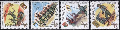 Poštové známky Španielsko 1971 Španìlské legie, 50. výroèie Mi# 1938-41