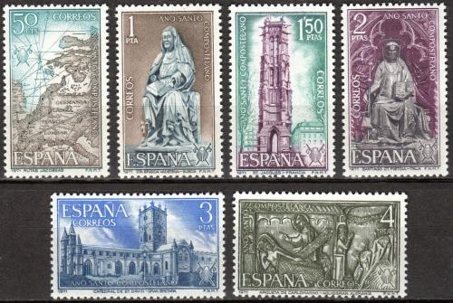 Poštové známky Španielsko 1971 Svätý rok Mi# 1903-08