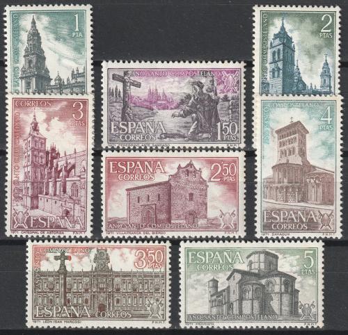 Poštové známky Španielsko 1971 Svätý rok Mi# 1958-65