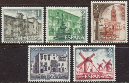 Poštové známky Španielsko 1973 Pamätihodnosti Mi# 2023-27