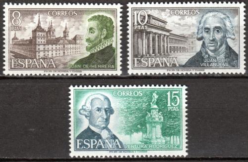 Poštové známky Španielsko 1973 Stavitelé Mi# 2012-14
