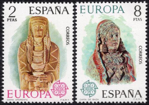 Poštové známky Španielsko 1974 Európa CEPT, sochy Mi# 2072-73