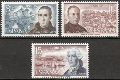 Poštové známky Španielsko 1974 Vedci Mi# 2075-77
