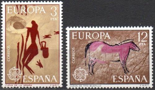 Poštové známky Španielsko 1975 Európa CEPT, umenie Mi# 2151-52