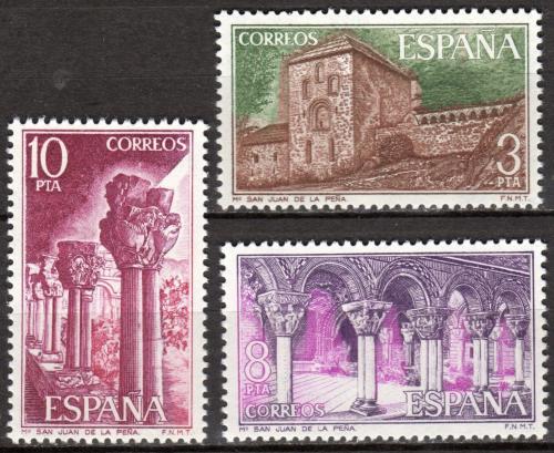 Poštové známky Španielsko 1975 Kláštor San Juan de la Peòa Mi# 2190-92