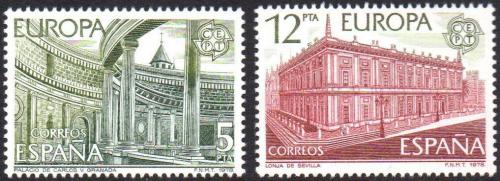 Poštovní známky Španìlsko 1978 Evropa CEPT, stavby Mi# 2366-67
