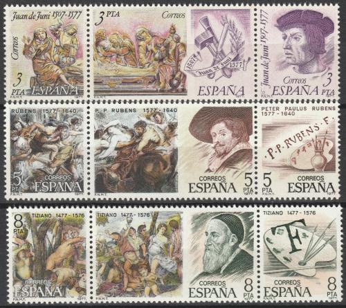 Poštovní známky Španìlsko 1978 Umìlci Mi# 2352-60