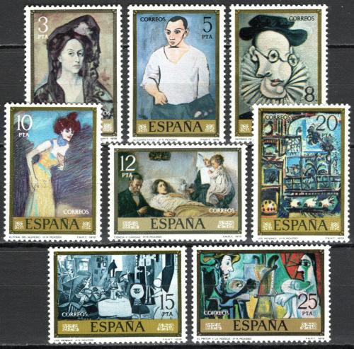 Poštovní známky Španìlsko 1978 Umìní, Pablo Picasso Mi# 2373-80