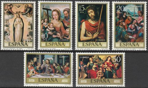 Poštovní známky Španìlsko 1979 Umìní, Juan de Juanes Mi# 2429-34