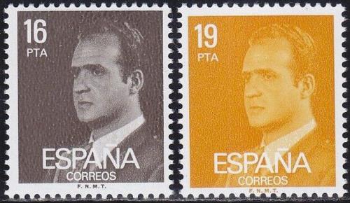 Potov znmky panielsko 1980 Kr Juan Carlos I. Mi# 2450-51